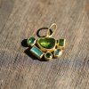Green Tourmaline Mosaic Pendant (no chain)