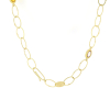 Multi colored Sapphire Gold Link Necklace