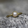 Round Cultured Pearl Ring