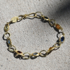 Multicolored Sapphire Gold Link Bracelet