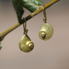 Gold Nautilus with Diamond Earrings