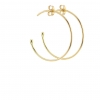 Medium 18k Yellow Gold Hoop Earrings
