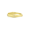 Bamboo Five Diamond 18k Gold Band