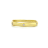 Bamboo Five Diamond 18k Gold Band