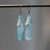 Aquamarine Arrowhead Earrings