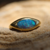 Opal 18k Gold Oblong Ring