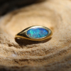 Opal 18k Gold Oblong Ring