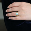 Opal 18k Gold Oblong Ring