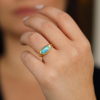 Opal 18k Gold Oblong Ring