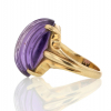 Vintage Carved Amethyst Ring