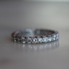 Vintage Platinum Diamond Eternity Band