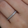 Vintage Diamond Eternity Platinum Ring Band