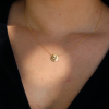 Large Dew Disc 18k Gold Necklace