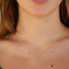 Bubble 7 Diamond Gold Necklace