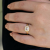 Cushion Diamond 18k Yellow Gold Ring