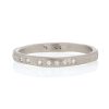 Scattered Diamond Eternity 18k Palladium Band