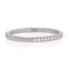 Half Eternity Diamond 18k Palladium Gold Band