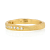 12 Diamond 18k Gold Band