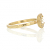 Cushion Diamond 18k Yellow Gold Ring