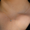 Teardrop Grey Diamond Necklace