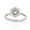 Salt and Pepper Hexagon Diamond Ring