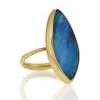 Boulder Opal Marquis Ring