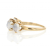 Vintage Four Round Moonstone Gold Ring