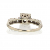 White Gold Solitaire Diamond Vintage Ring