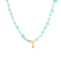 Apatite Bead Gold Necklace Image