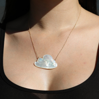 Large Mother of Pearl Cloud Necklace Image