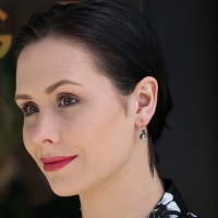 Black Mother of Pearl Calla Lily Earrings Image