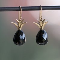 Black Onyx Pineapple Earrings Image