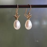 Pearl Pineapple Earrings Image