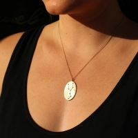Taurus 14k Gold Diamond Constellation Necklace Image