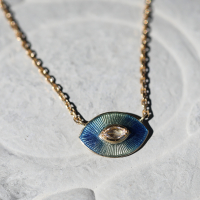 Talisman Enamel Diamond Necklace Image