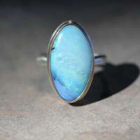 Boulder Opal Vertical Ring Image