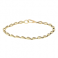 Gold Oval Link Bracelet Image