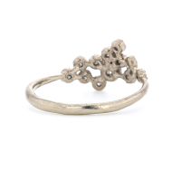 White Gold 12 Diamond Cluster Ring Image