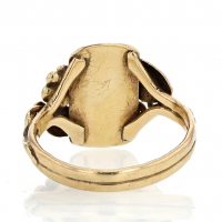 Vintage Black Opal 14k Gold Ring Image