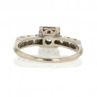 White Gold Solitaire Diamond Vintage Ring Image