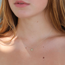 Pear Shaped Diamond Gold Necklace Image