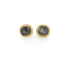 Rosecut Grey Diamond Stud Earrings