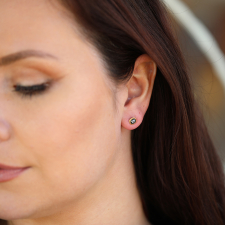 Rosecut Grey Diamond Stud Earrings Image