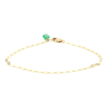Matte Flat Gold Chain Bracelet