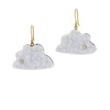 Chalcedony Drusy Day Dreamer Earrings