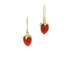 Strawberry Coral Earrings
