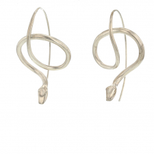 Sterling Silver Serpent Earrings Image