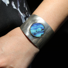 Boulder Opal Silver and Gold Roxy Cuff Image