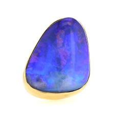 Boulder Opal XL 18k Gold Branch Ring