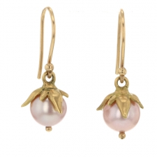 Lavender Pearl Berries Earrings